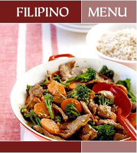 Filipino Menu