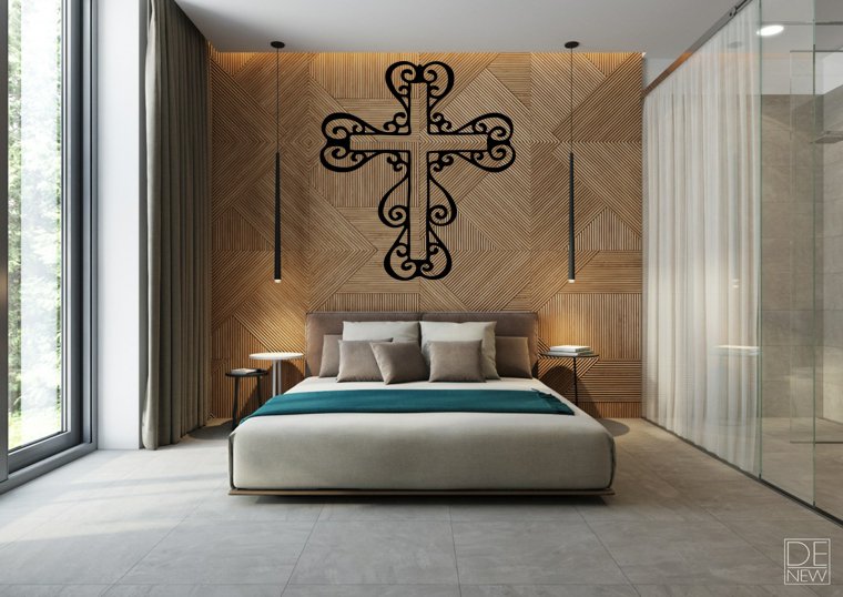 Christian Cross Wall Decal Home Art Decor Vinyl Stickers Family Mural Room DIY