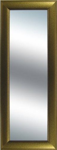 Grooved Frame Metallic Gold Extra Long Wall Mirror
