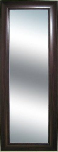 Grooved Frame Dark Mahogany Extra Long Wall Mirror