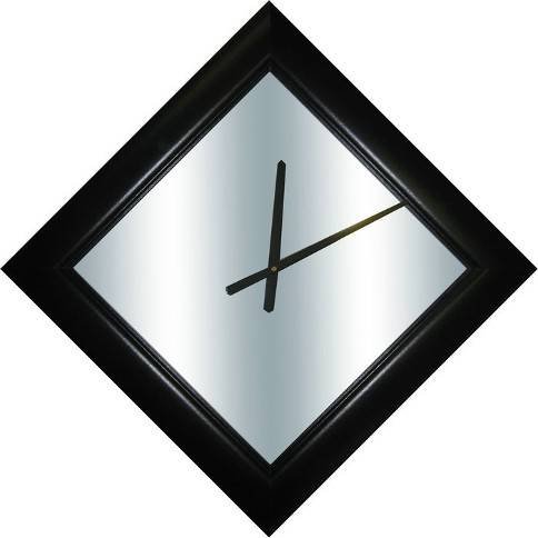 Mirror Dynamics Black Diamond Mirror Clock