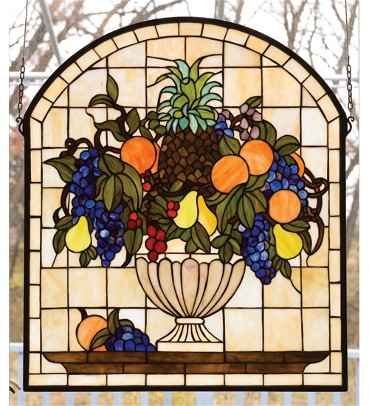 Meyda Tiffany Stained Glass Fruitbowl Window