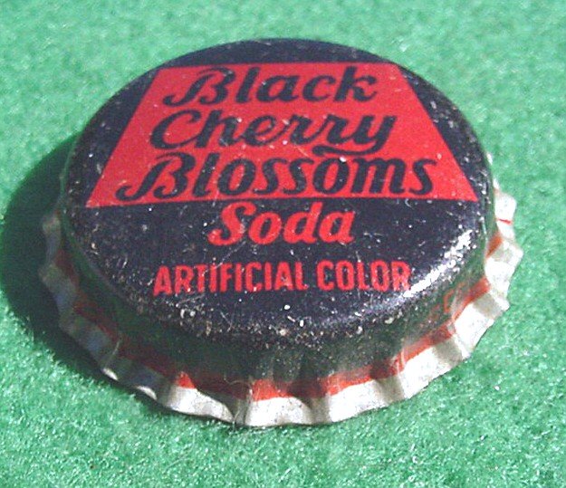 Bottle Cap Black Cherry Blossoms - Bottle Cap Soda