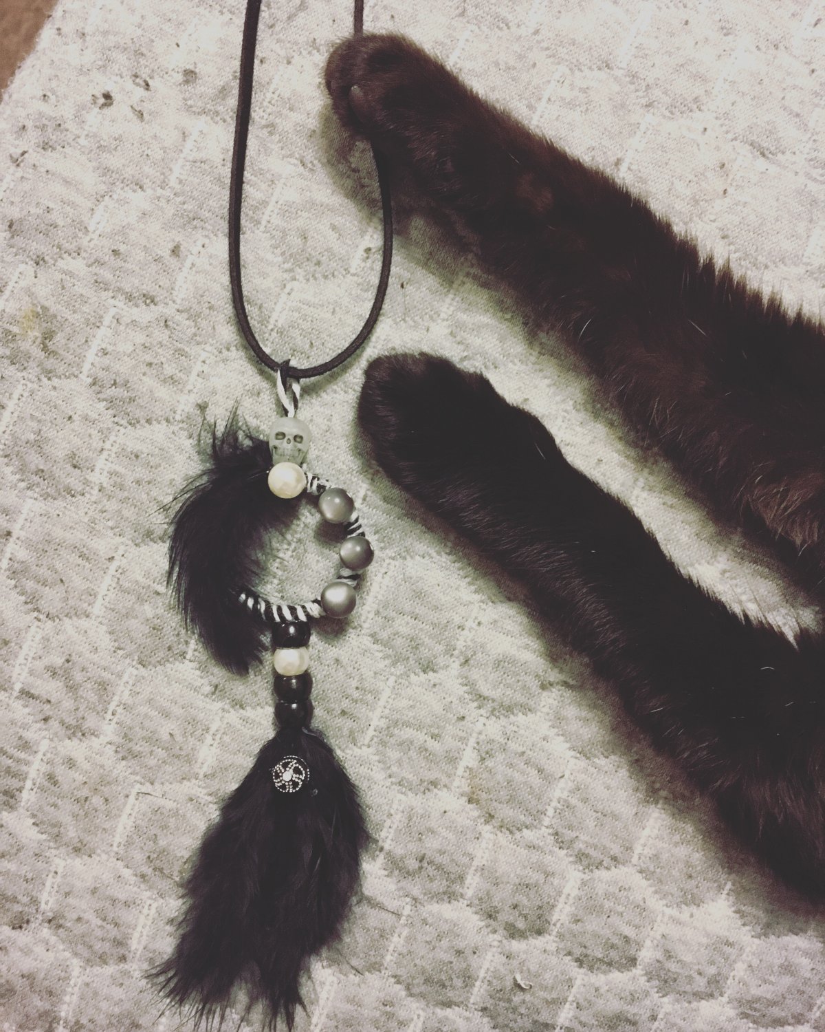 Gothic-Chic Dreamcatcher Necklace