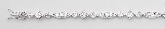 CZ Bezel Tennis Bracelet