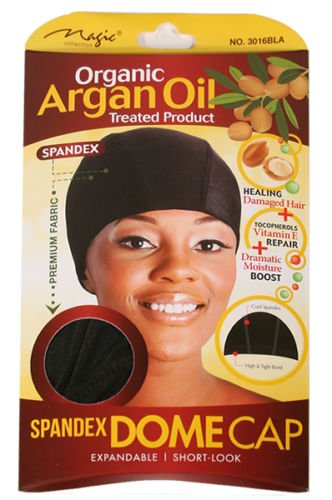 Magic Collection Organic Argan OIl Treated Spandex Dome Cap-3016BLA