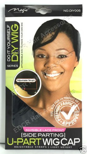Magic Collection DIY005 Wig Invisible Lace Front- Side Parting U-Part Wig Cap-