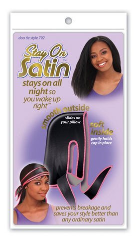 STAY ON SATIN DOO TIE BLACK-792