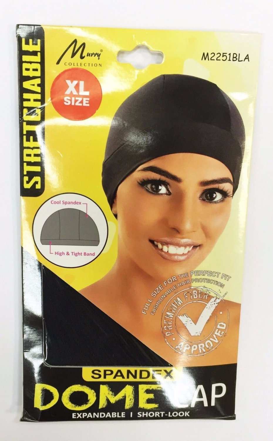 Murry Collection Stretchable Spandex Dome Cap-M2251BLA