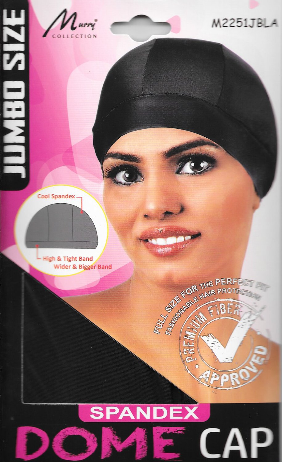 Murry Collection Jumbo size Spandex Dome Cap-M2251JBLA