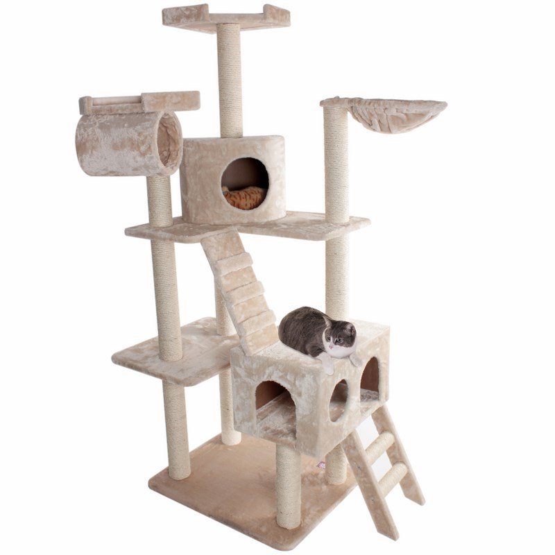 Majestic Pet Products 73 inches Bungalow Cat Tree