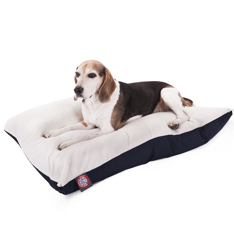 Majestic Pet Products 30x40 Blue Rectangle Dog Bed-Medium