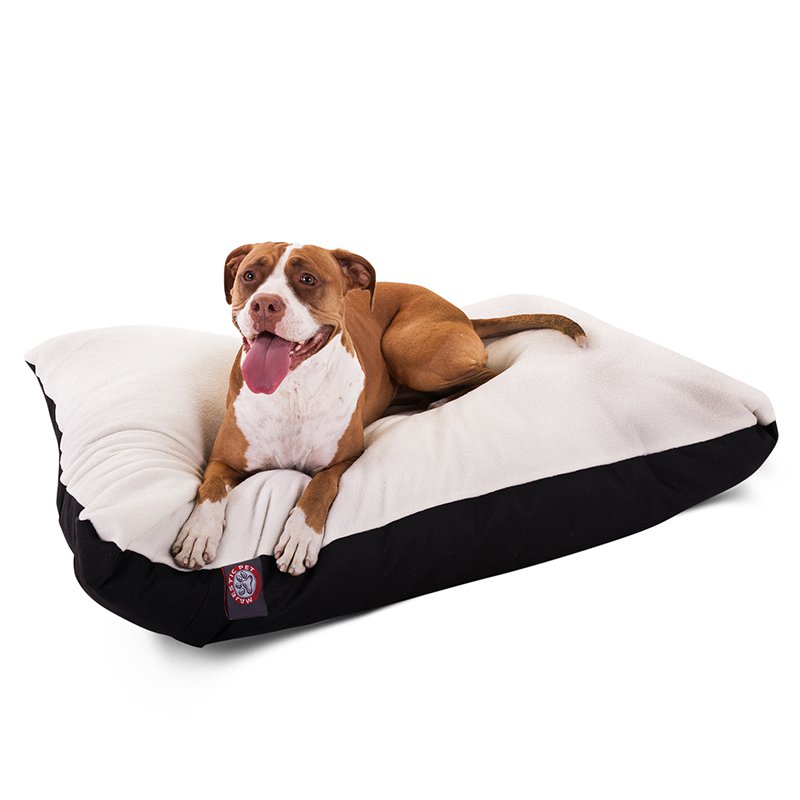 Majestic Pet Products 36x48 Black Rectangle Dog Bed- Large