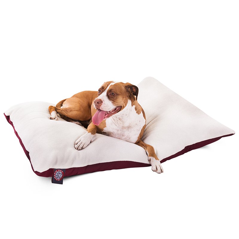 Majestic Pet Products 36x48 Burgundy Rectangle Dog Bed- Large