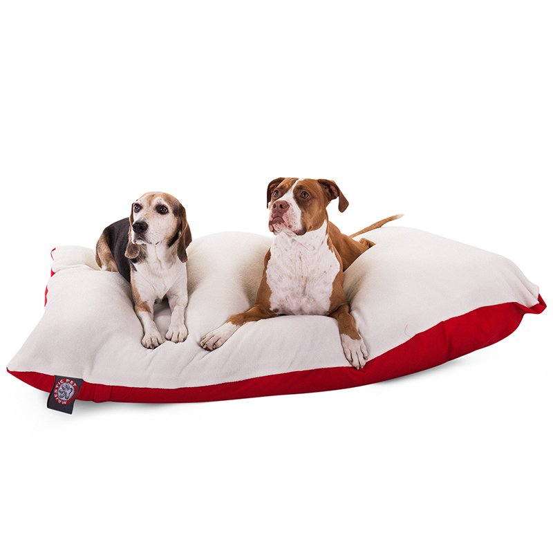 Majestic Pet Products 42x60 Red Rectangle Dog Bed-Extra Large
