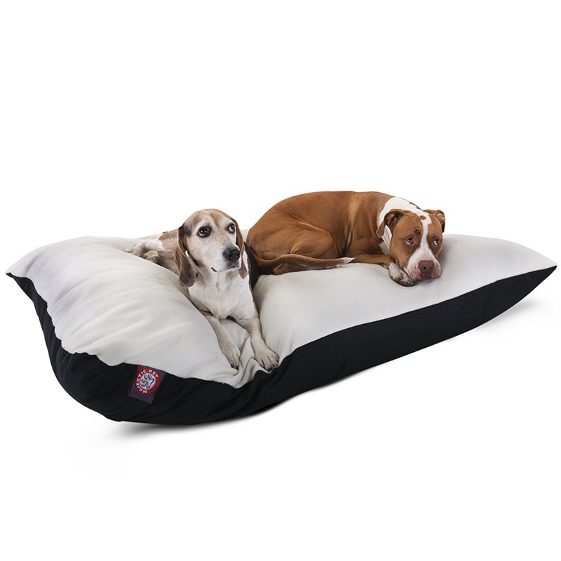 Majestic Pet Products 42x60 Black Rectangle Dog Bed-Extra Large