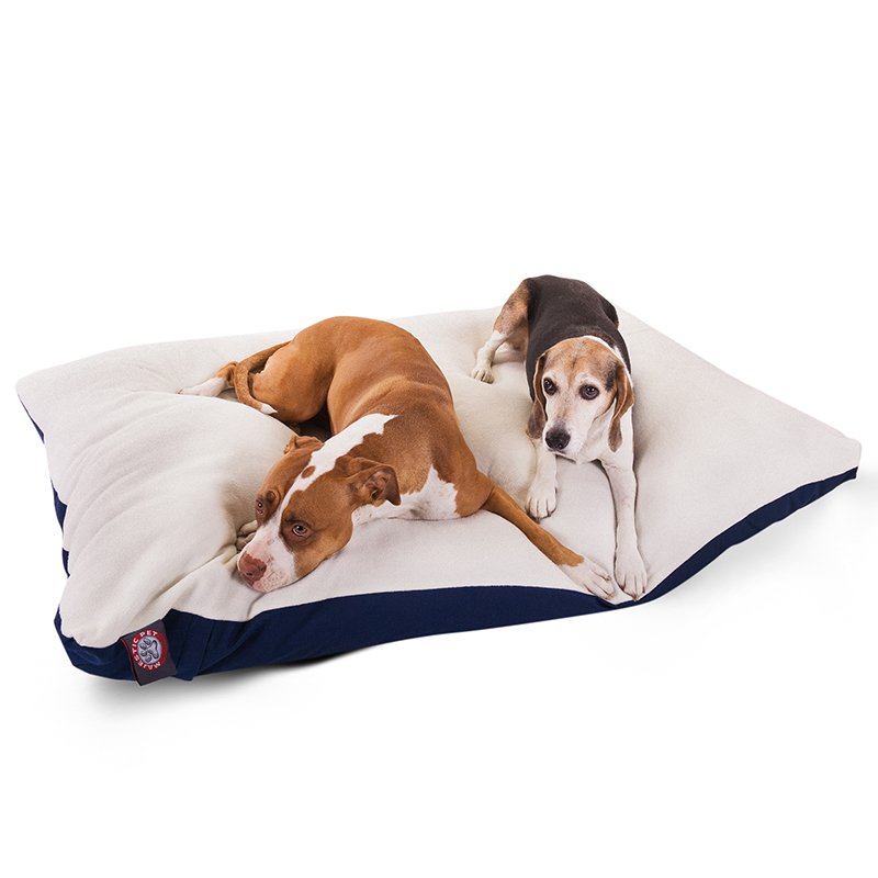 Majestic Pet Products 42x60 Blue Rectangle Dog Bed-Extra Large