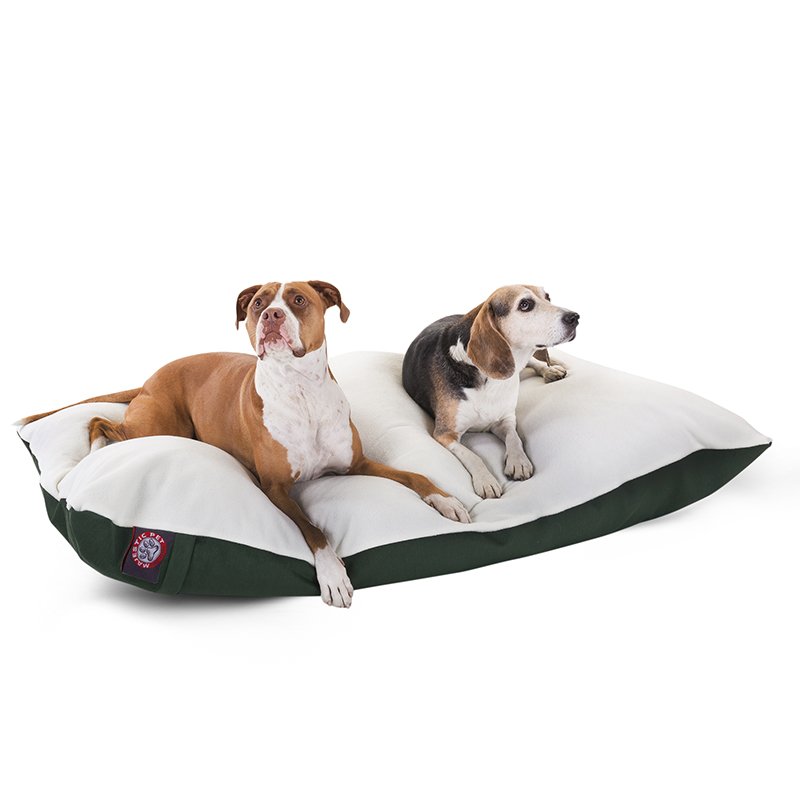 Majestic Pet Products 42x60 Green Rectangle Dog Bed-Extra Large