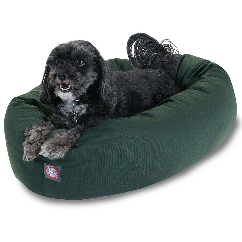 Majestic Pet Products 24-inch Green Bagel Bed