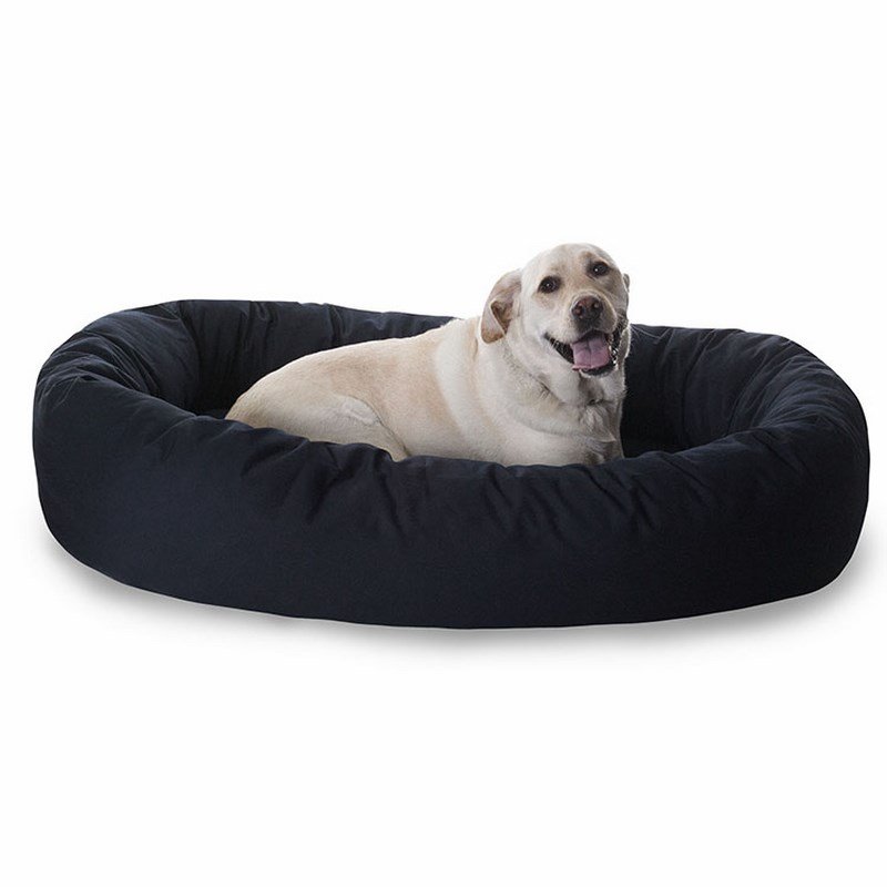 Majestic Pet Products 52-inch Black Bagel Bed