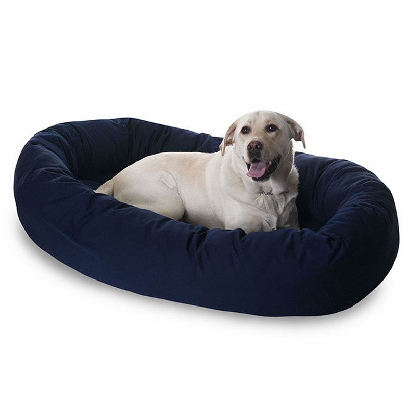 Majestic Pet Products 52-inch Blue Bagel Bed