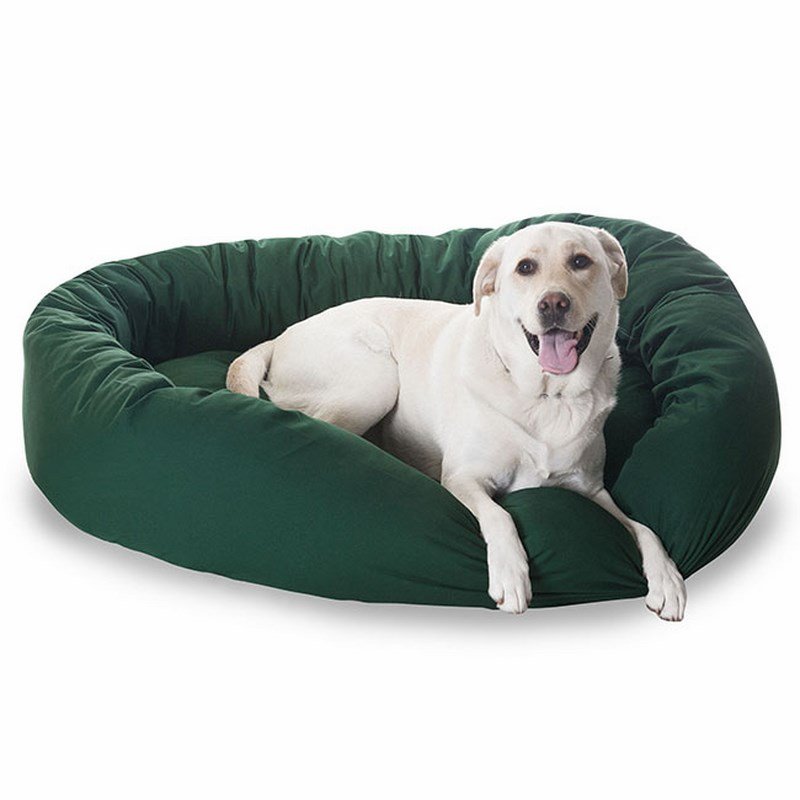 Majestic Pet Products 52-inch Green Bagel Bed