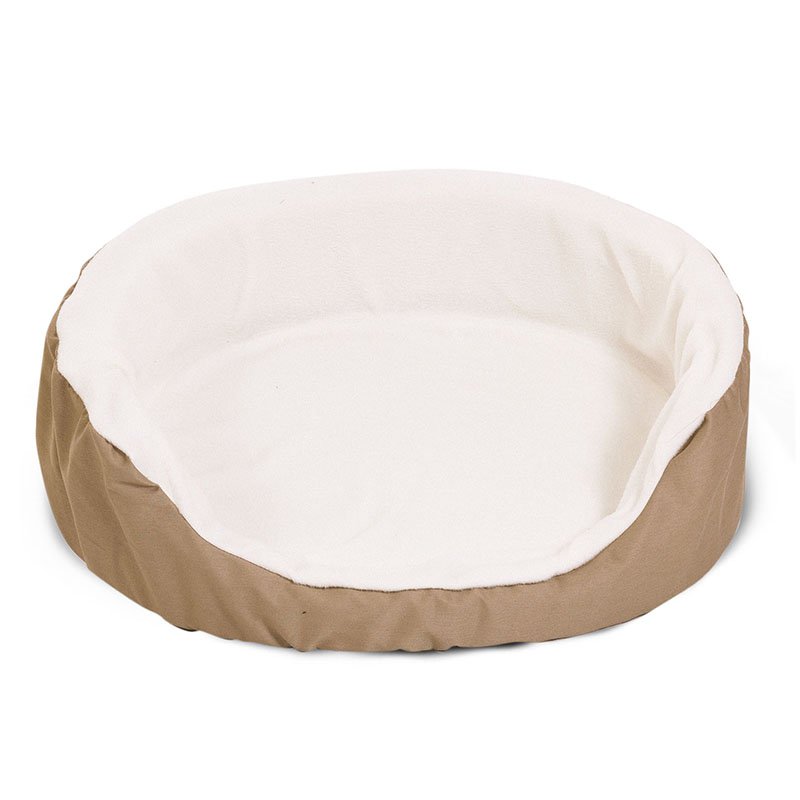 Majestic Pet Products 23x18 inches Khaki Lounger Dog Bed-Small