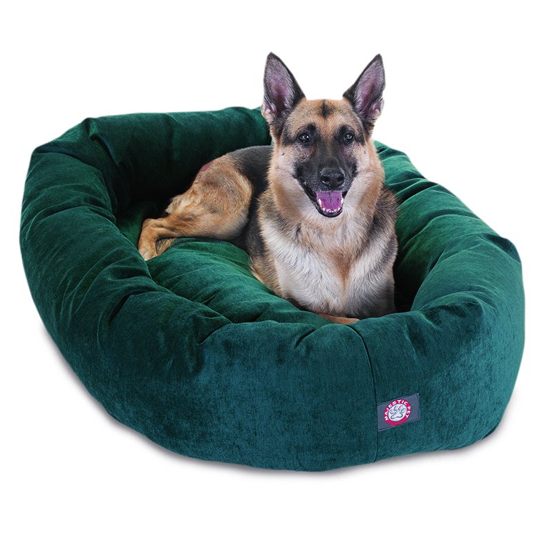 Majestic Pet Products 52-inch Marine Villa Collection Micro-Velvet Bagel Bed