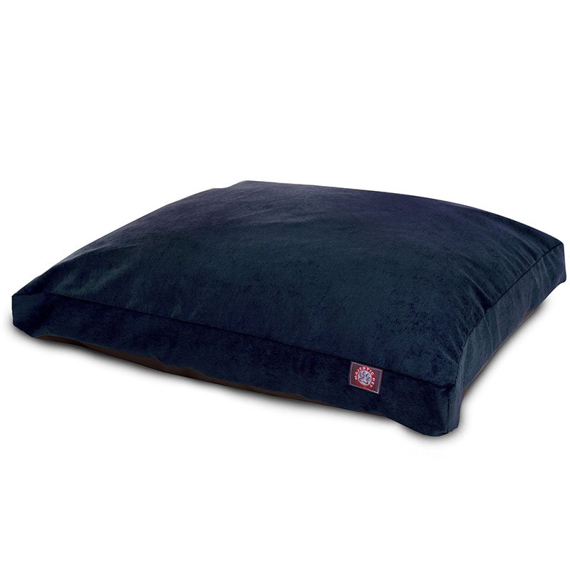 Majestic Pet Products Navy Villa Collection Medium Rectangle Dog Bed