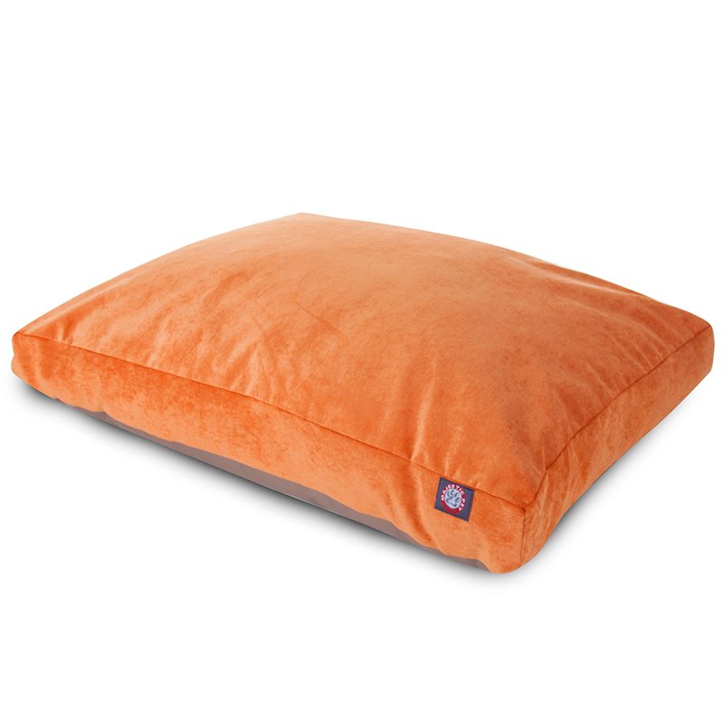 Majestic Pet Products Orange Villa Collection Large Rectangle Dog Bed