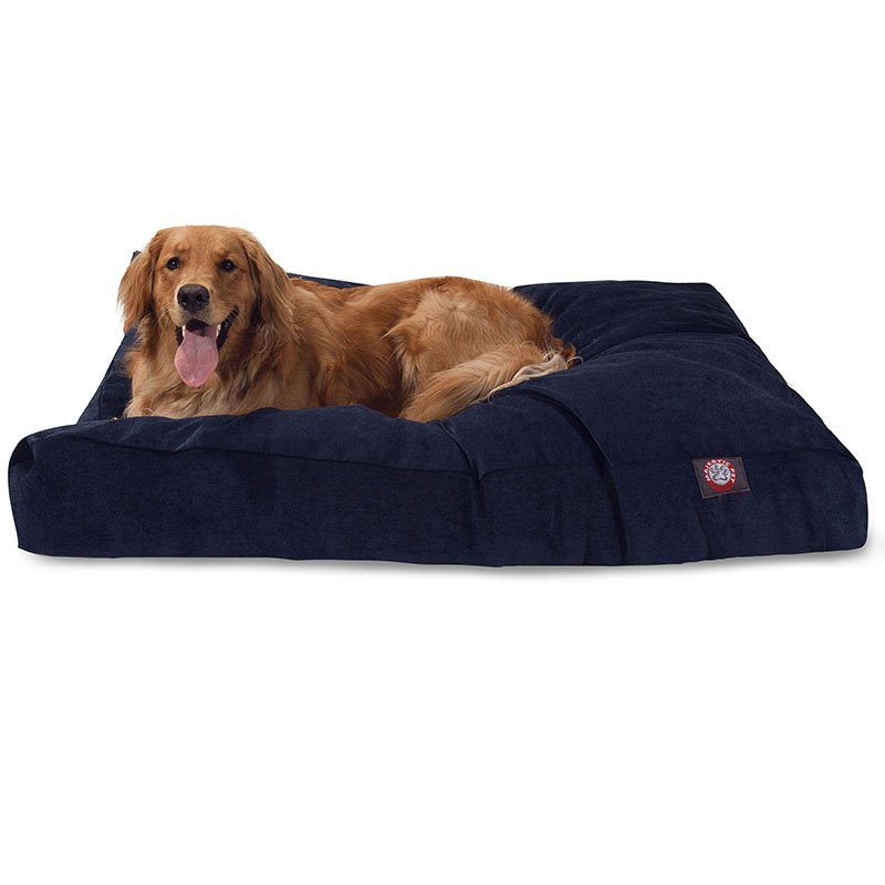 Majestic Pet Products Navy Villa Collection Extra Large Rectangle Dog Bed