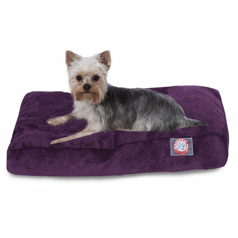Majestic Pet Products Aubergine Villa Collection Small Rectangle Dog Bed