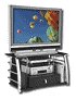 Altra Furniture - TV Stand for Flat-Panel TVs Up to 40" - Black/Silver