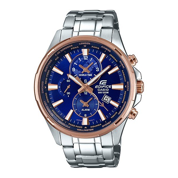 Casio Edifice EFR-303PG-2A Chronograph Stainless Steel Quartz Color Blue