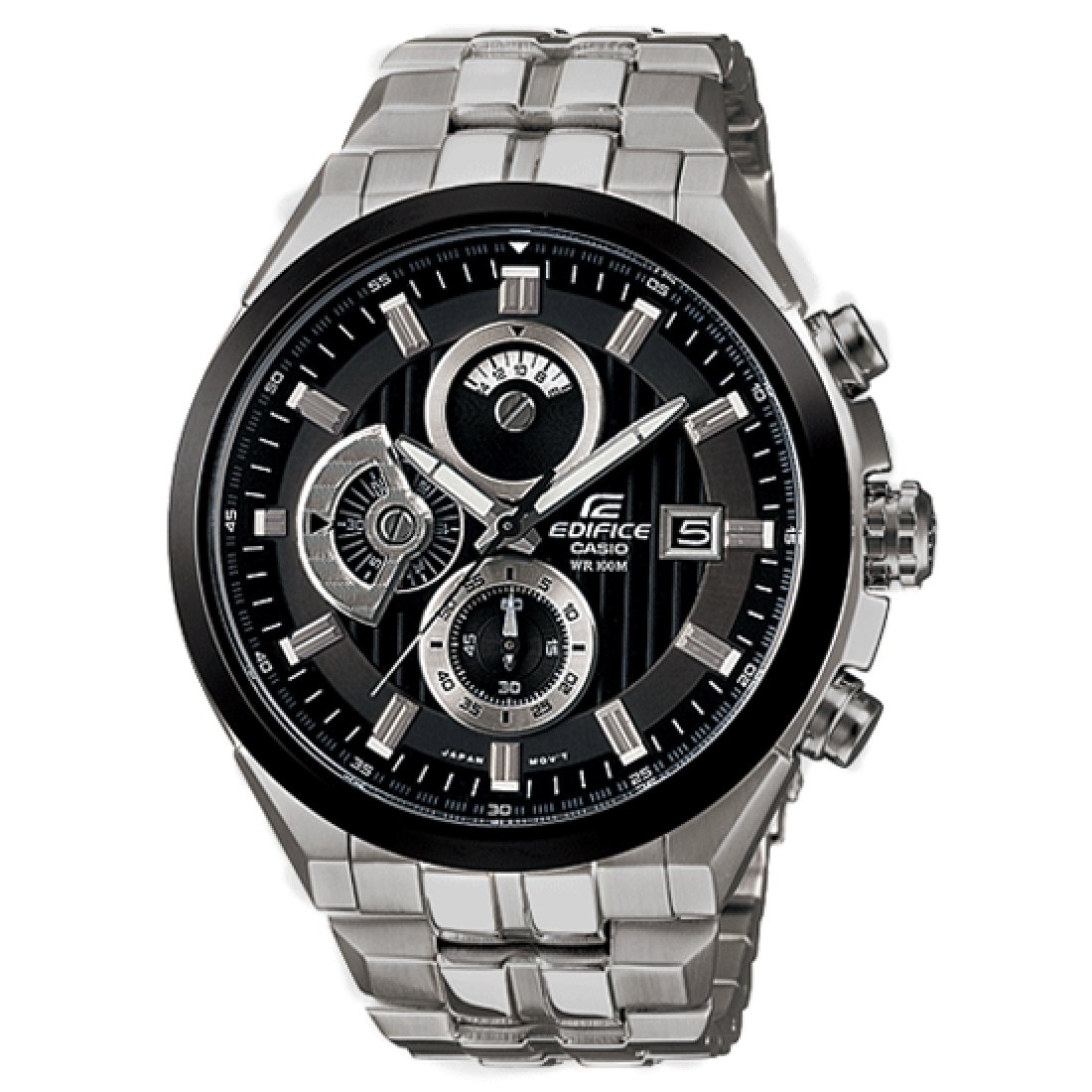 Casio Edifice EF-556D-1AV Chronograph Stainless Steel Casual Dial Size 48mm