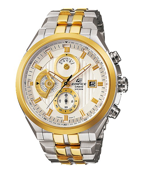 Casio Edifice EF-556SG-7AV Chronograph Stainless Steel Casual Dial Color White