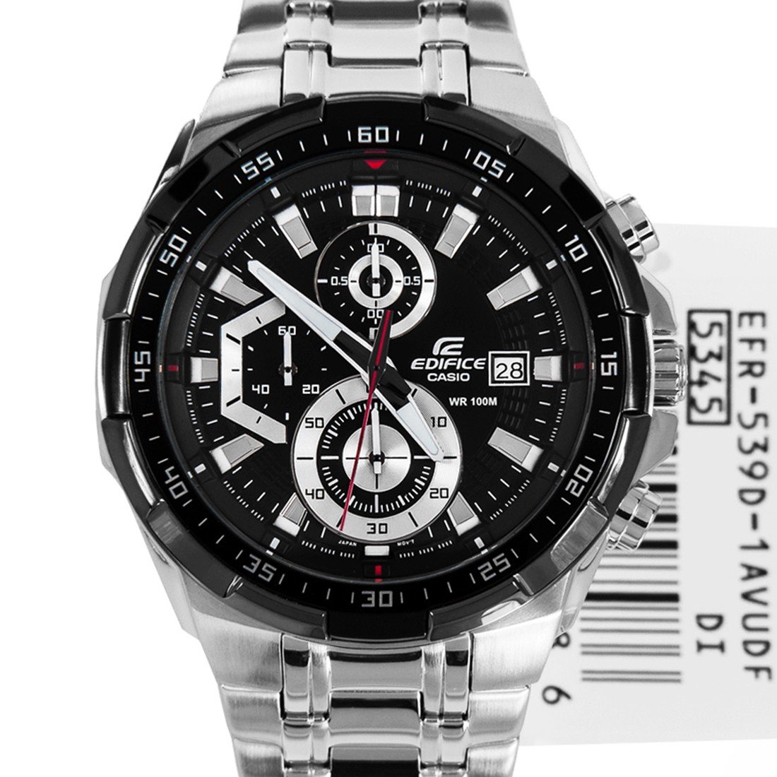 Casio Edifice EFR-539D-1AV Chronograph Stainless Steel Quartz Color Black