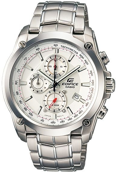 Casio Edifice EF-524D-7AV Chronograph Stainless Steel Size 43mm Color White