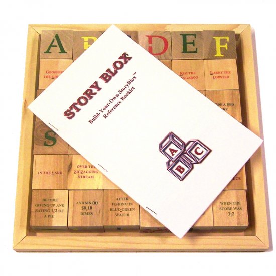 Build-Your-Own-StoryBlox - 36 Educational Alphabet Blocks - 144 Sentence Fragments