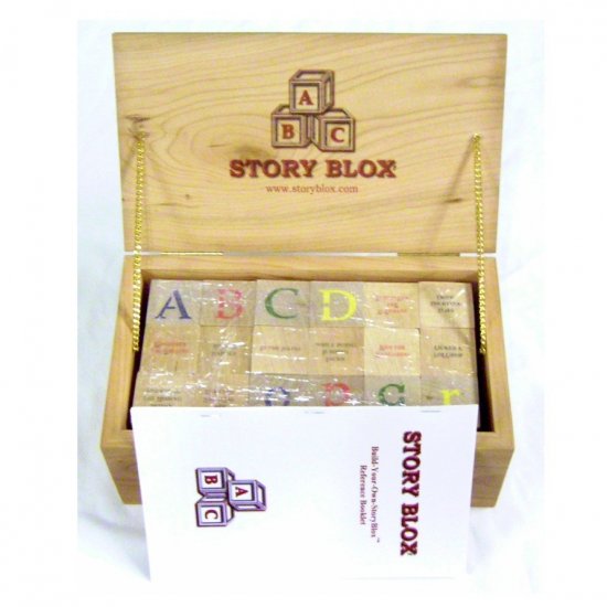 Keepsake Box of StoryBlox - Hardwood Cherry