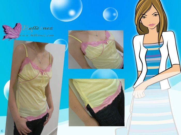 Sweet Lace + Ribbon Camisole