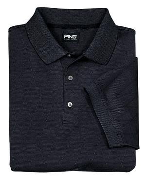 Ping Argyle Golf Shirt, Black, Small