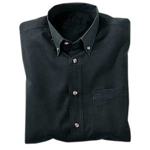 Heavyweight Easy Care Shirt, Black, Large