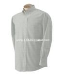 Van Heusen Fine Stripe Dress Shirt, Green, Small