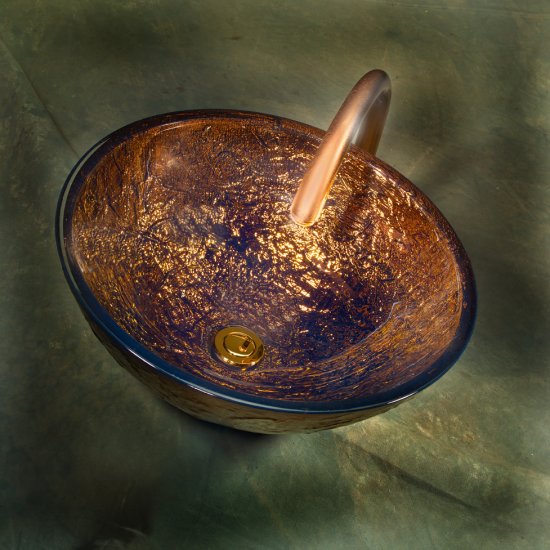 Cobalt Copper 15" Vessel