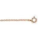 Rose Gold Italian Sterling Silver 18 Inches Cable Chain