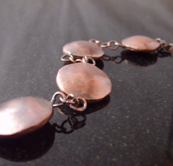 copper nugget bracelet