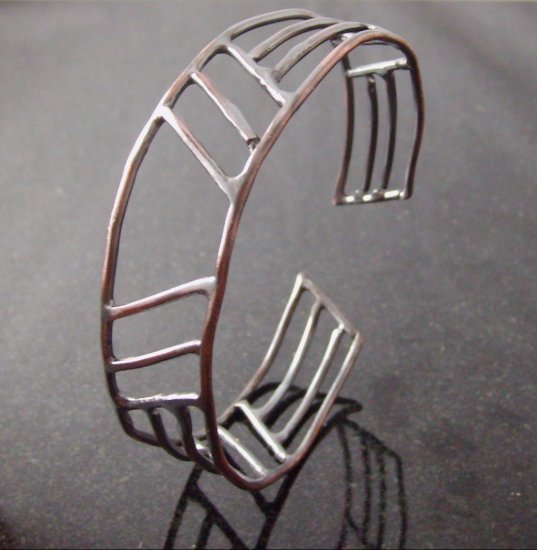 men's copper skyscraper cuff