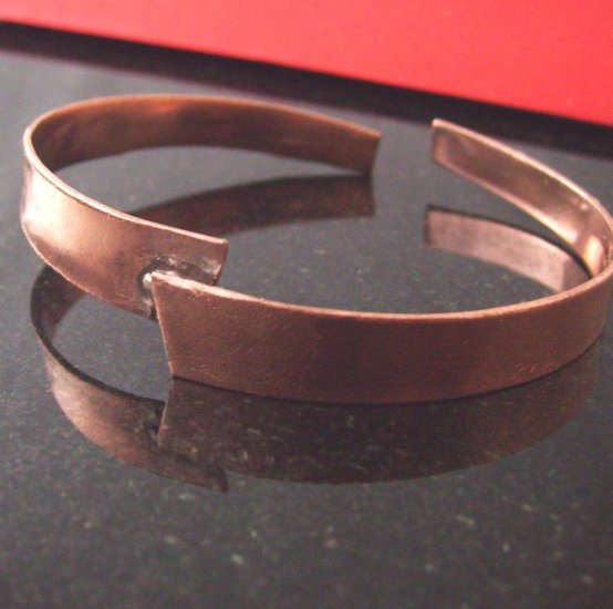 Off Center Copper Cuff