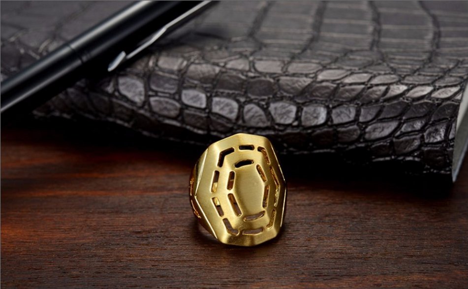 Jewelry GP Gold Plated Hollow Out Finger Rings For Women Luxury Ring New